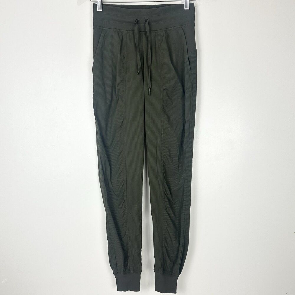 Lululemon Dance Studio Jogger *29" Dark Olive Green Pants Womens Size 2 LW5BPJS